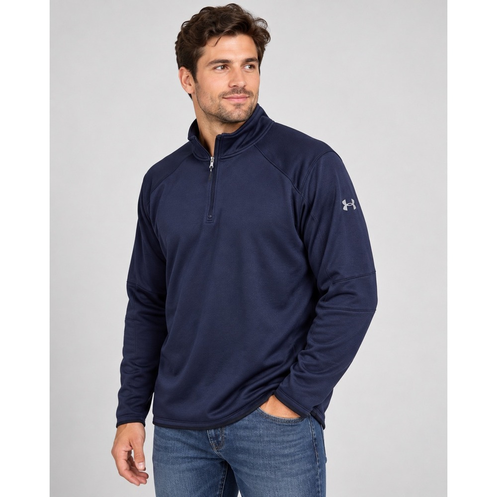 Under Armour ColdGear Reactor Mens XXL Navy 1/4 Zip Pullover